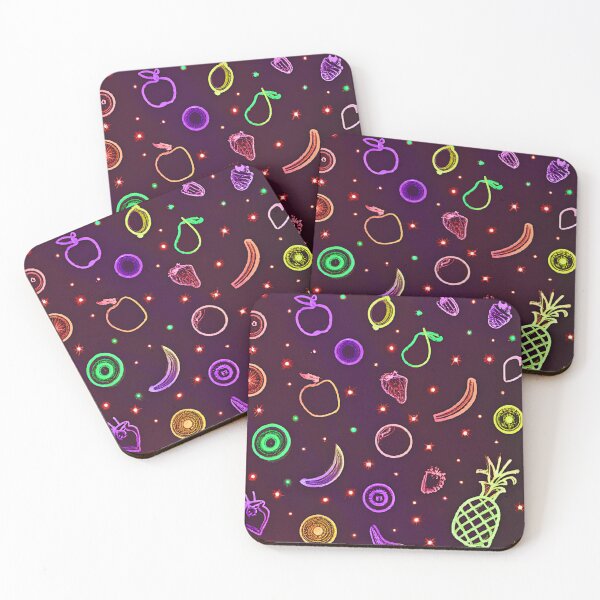 Item preview, Neon Fruit Abstraction Pattern designed and sold by Health And Fitness Posts e-Store.