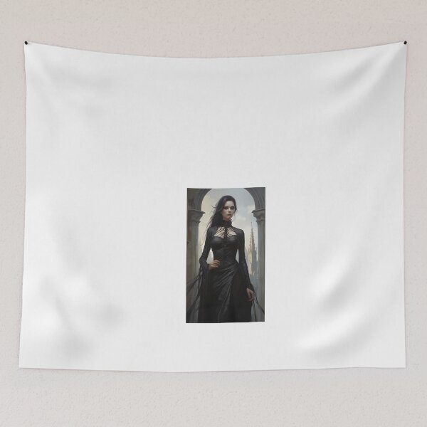 Item preview, a painting of a woman in a black dress designed and sold by Dark Fantasy Store.