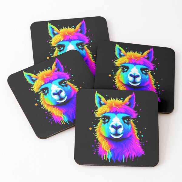 Item preview, Alpaca lover, colorful cool psychedelic style designed and sold by All Year Round.