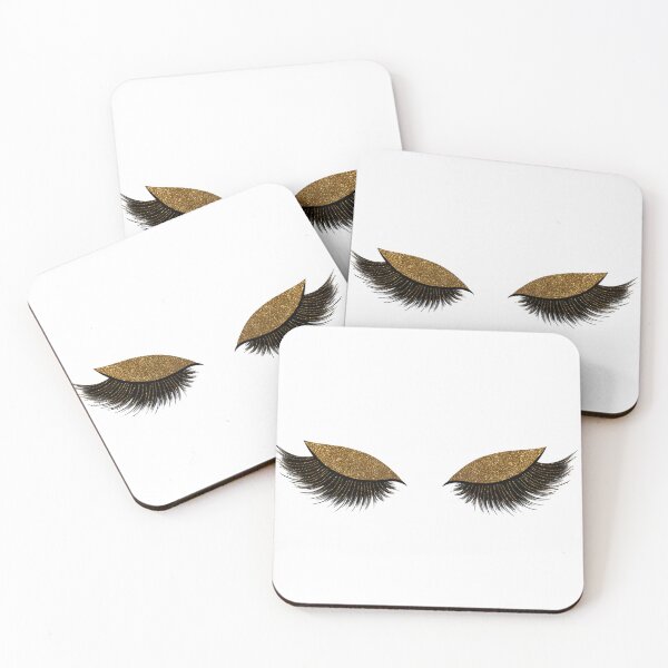 Item preview, Gold Glitter Eyelashes Lash Extensions  designed and sold by MarisoArt.