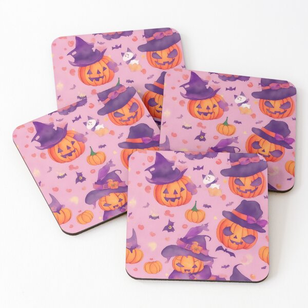 Item preview, Watercolor Halloween Pumpkin with Hat Halloween Seamless Cartoons designed and sold by thaifairs.