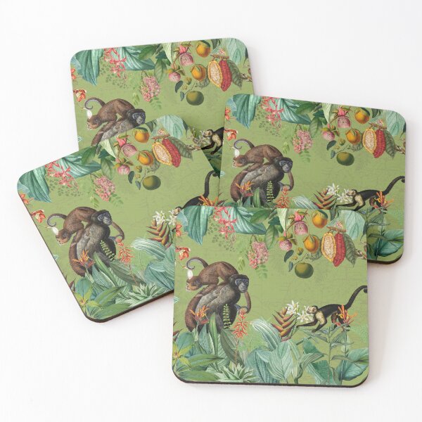 Item preview, Vintage Exotic Monkeys In African Jungle Adventure Nightgarden designed and sold by UtArt.