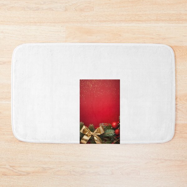 Item preview, a red and gold christmas background with a bow designed and sold by Dark Fantasy Store.