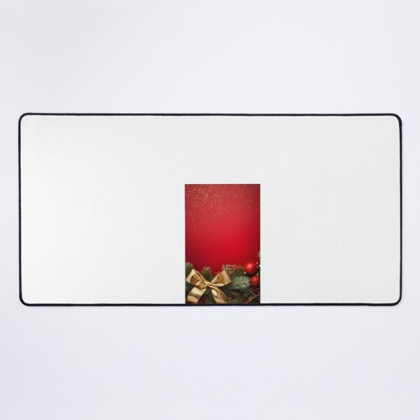 Item preview, a red and gold christmas background with a bow designed and sold by Dark Fantasy Store.