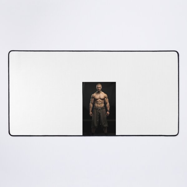 Item preview, a shirtless man standing in front of a black background designed and sold by Dark Fantasy Store.