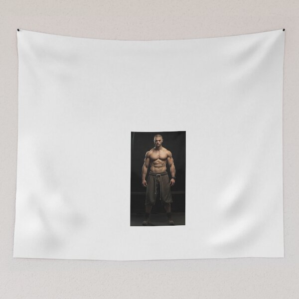 Item preview, a shirtless man standing in front of a black background designed and sold by Dark Fantasy Store.