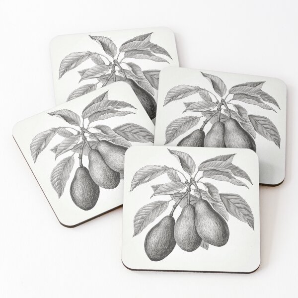 Item preview, Un boceto botánico vintage de un aguacate designed and sold by Sketch-Shack.