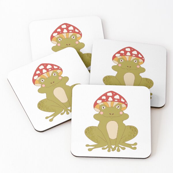 Item preview, Frog with mushroom. Cute toad. designed and sold by CoCoArt-Ua.