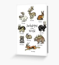 Jackalopen der Welt Grußkarte