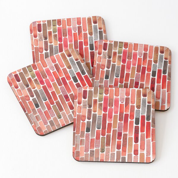 Item preview, Vertical Stripes with autumnal colors designed and sold by InspiringLines.