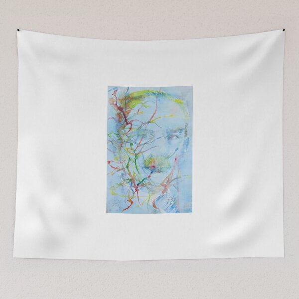 Item preview, THOMAS MANN watercolor and acrylic portrait designed and sold by lautir.