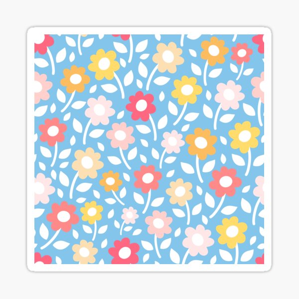 Item preview, Blue Daisy Floral Flower Botanical pattern designed and sold by Nicola-Rowe.