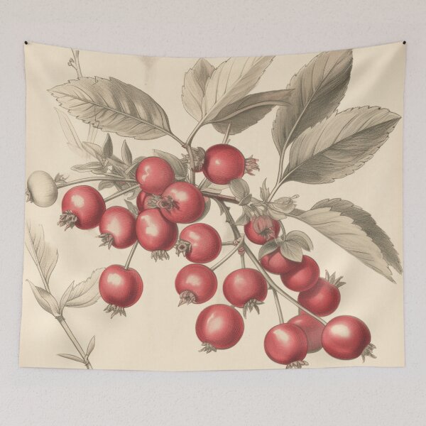 Item preview, A Vintage Botanical Sketch of a Cranberry designed and sold by Sketch-Shack.