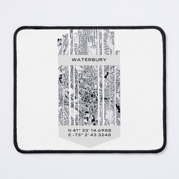 Item preview, AMERICA Waterbury, CT - Latitude/Longitude designed and sold by ALLesROUNDER.