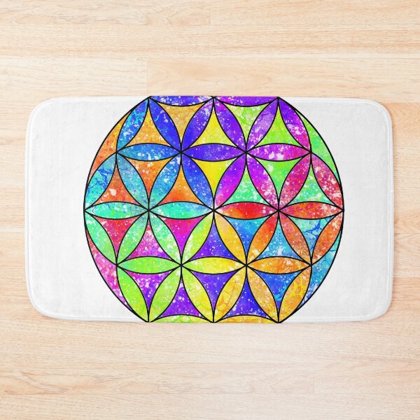 Item preview, Rainbow Geometric Circle Flower Mandala - Color Shift Pattern designed and sold by CrystaLinaCraft.