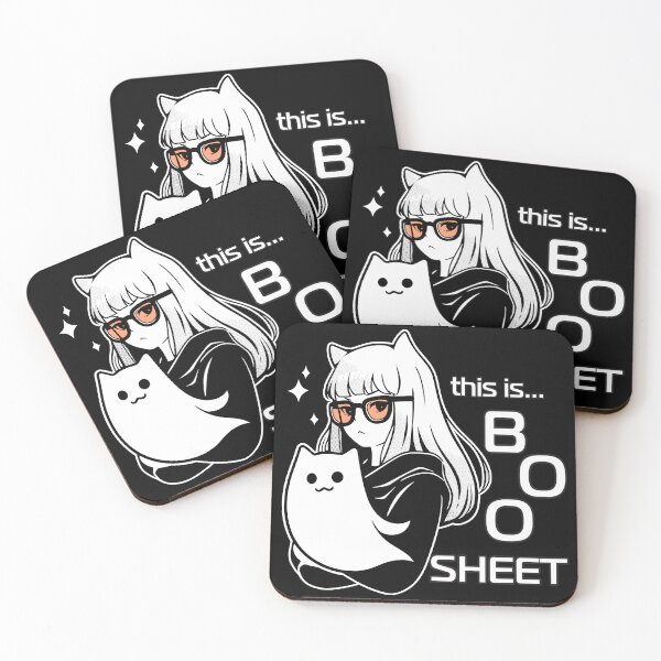Item preview, this is some boo sheet, girl and cat designed and sold by Niktarka.