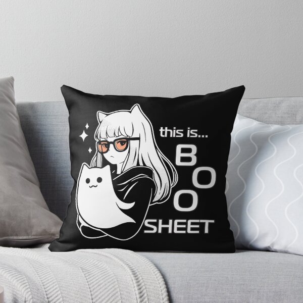 Item preview, this is some boo sheet, girl and cat designed and sold by Niktarka.
