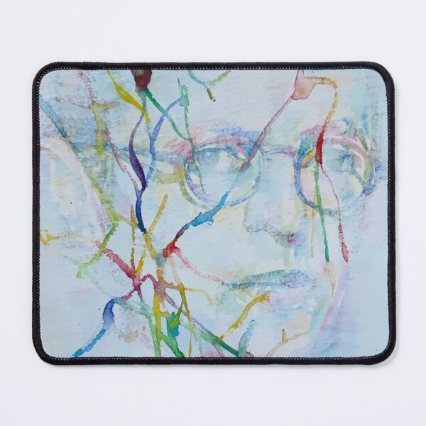 Item preview, SARTRE watercolor and acrylic portrait designed and sold by lautir.