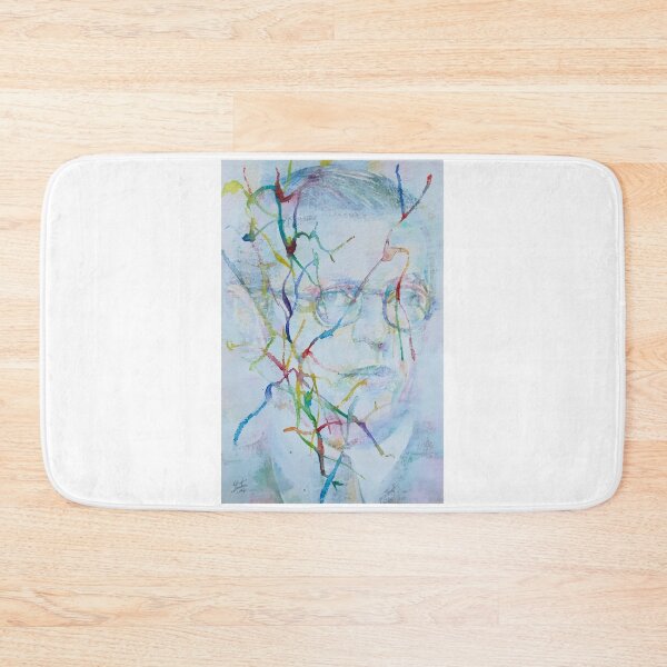 Item preview, SARTRE watercolor and acrylic portrait designed and sold by lautir.