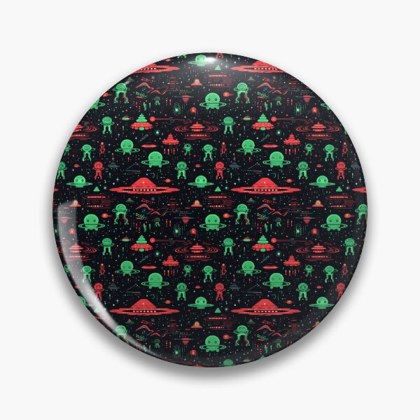 Item preview, Pixel Art Cosmic Aliens: Colorful Space Pattern designed and sold by Rivanes.