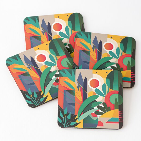 Item preview, African jungle Bauhaus design designed and sold by ArtificialGenes.