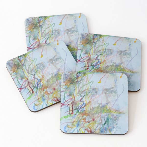 Item preview, SIGMUND FREUD watercolor and acrylic portrait  designed and sold by lautir.