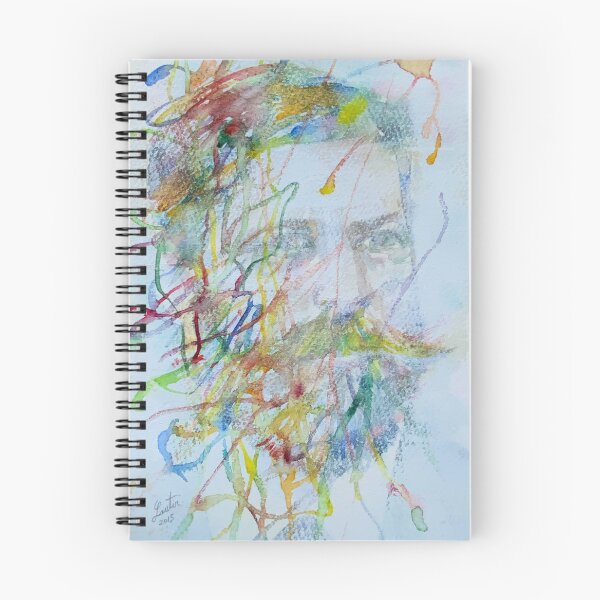 Item preview, SIGMUND FREUD watercolor and acrylic portrait  designed and sold by lautir.