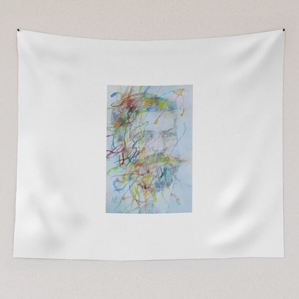 Item preview, SIGMUND FREUD watercolor and acrylic portrait  designed and sold by lautir.