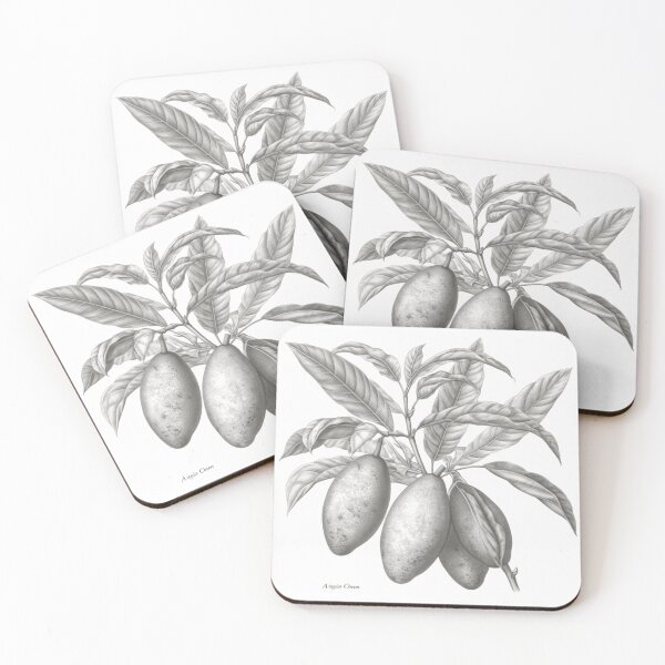 Item preview, A Vintage Botanical Sketch of Mangoes  designed and sold by Sketch-Shack.
