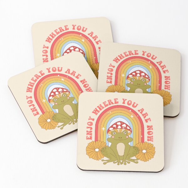 Item preview, Frog with mushroom. Enjoy where you are now. designed and sold by CoCoArt-Ua.
