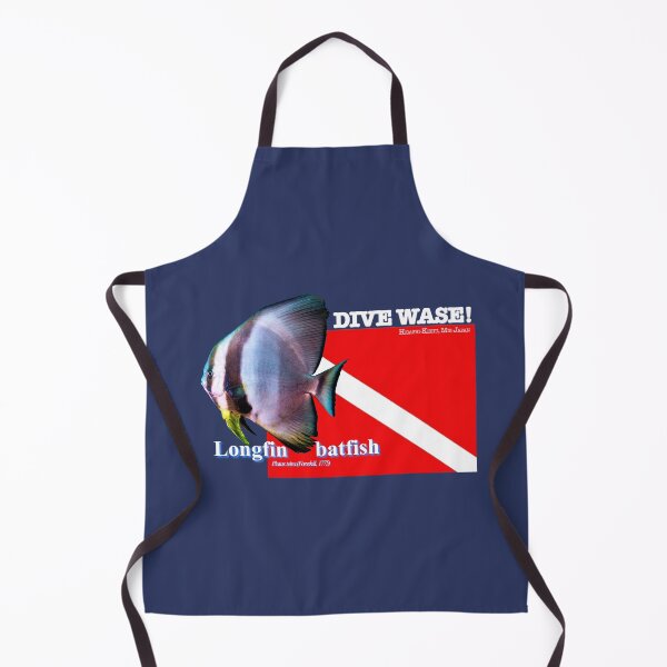 Item preview, Longfin Batfish and Diving flag designed and sold by tank200bar.