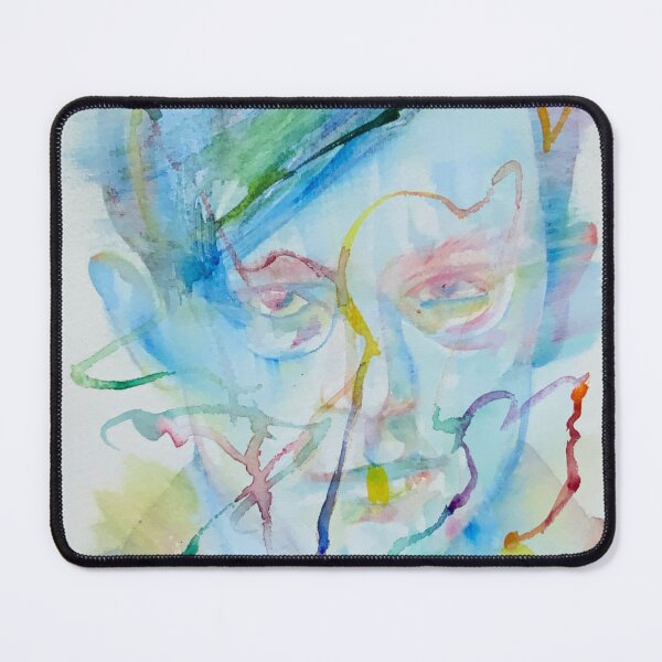 Item preview, TRISTAN TZARA watercolor and acrylic portrait designed and sold by lautir.