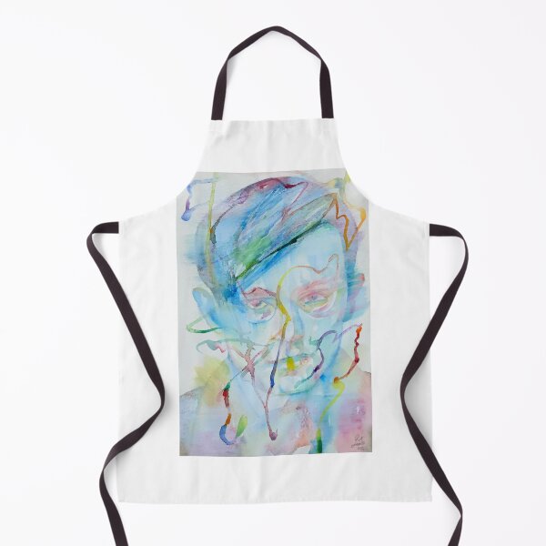 Item preview, TRISTAN TZARA watercolor and acrylic portrait designed and sold by lautir.