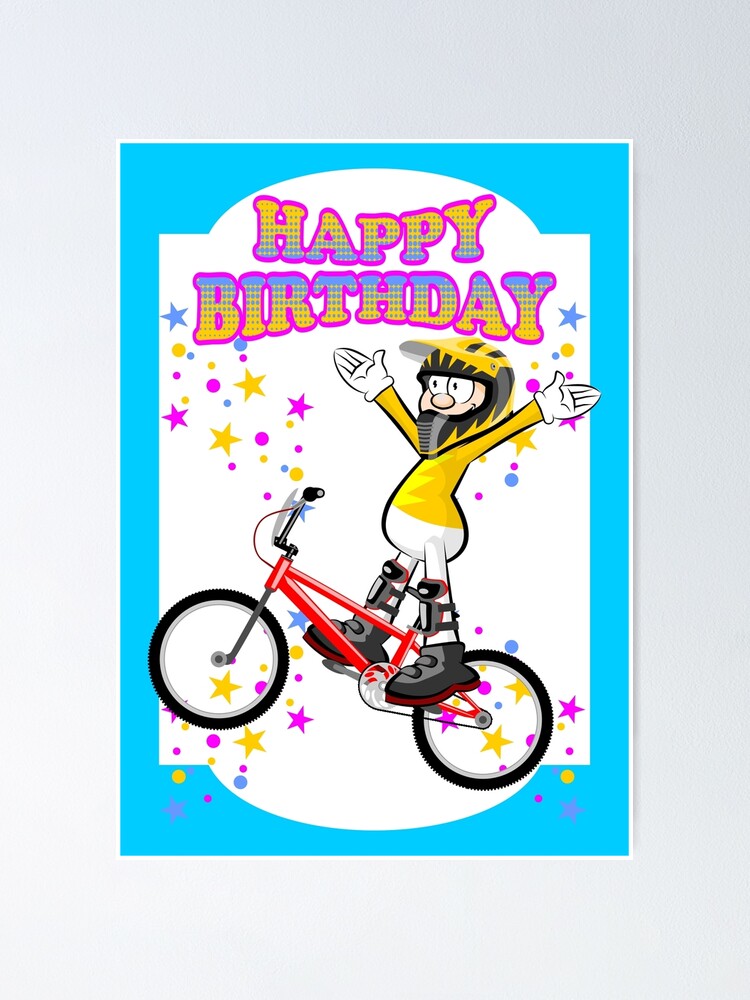 «Feliz cumpleaños, valiente y extremo ciclista de BMX» de MegaSitioDesign | Redbubble
