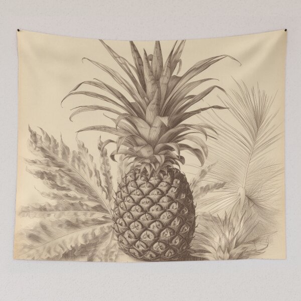 Item preview, Un boceto botánico vintage de una piña designed and sold by Sketch-Shack.