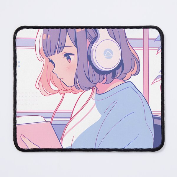 Item preview, Lofi girl the reader - Reading Cartoon Characters designed and sold by Ordinary Life Works.