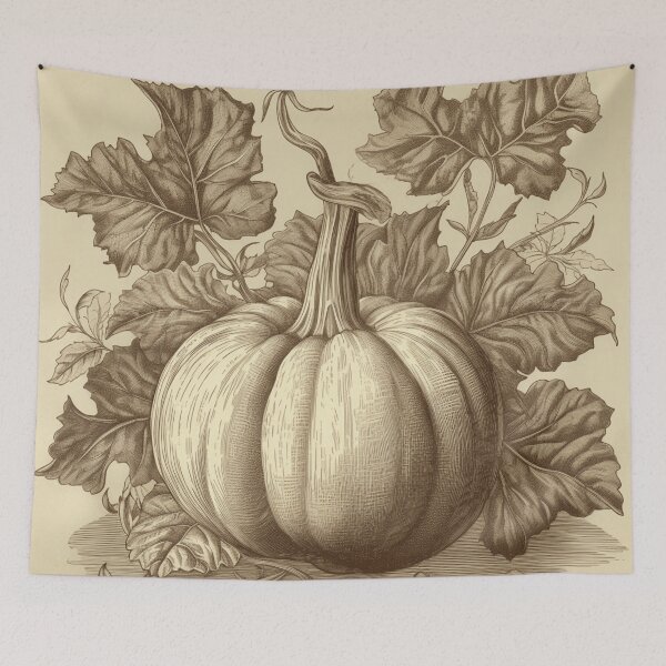 Item preview, Un boceto botánico vintage de una calabaza designed and sold by Sketch-Shack.