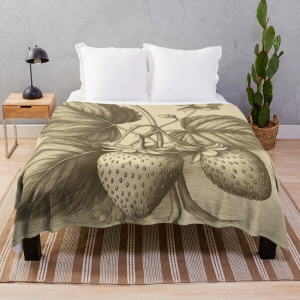 Item preview, A Vintage Botanical Sketch of Strawberries  designed and sold by Sketch-Shack.