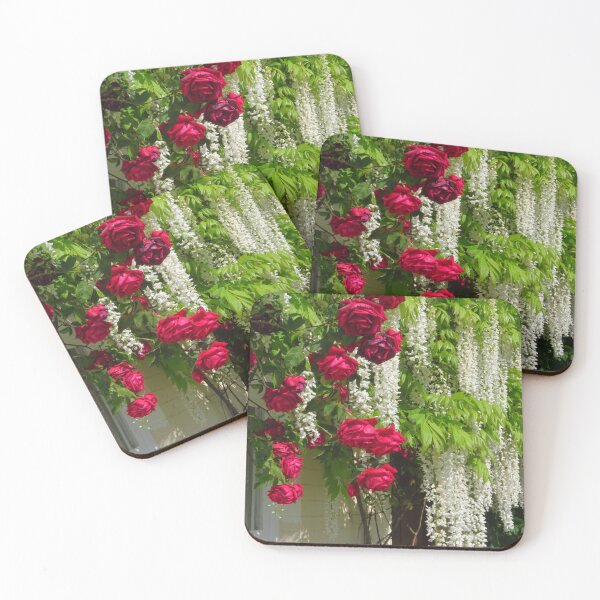 Item preview, Red Roses and White Wisteria Cascade designed and sold by wiggyofipswich.