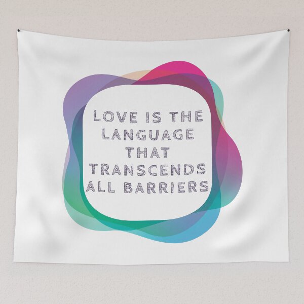 Item preview, Love is the language that transcends all barriers designed and sold by DC Shop.