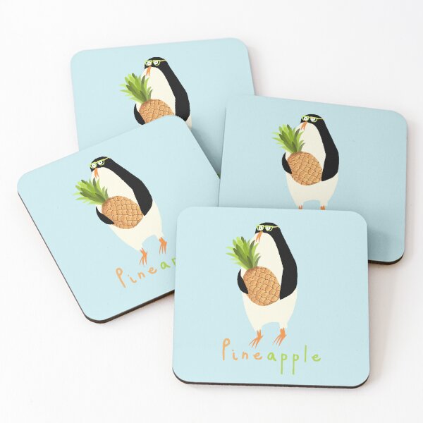 Item preview, Funny Penguin With Pineapple Illustration By Carla Daly designed and sold by Carla Daly.