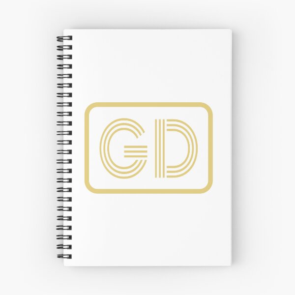 Artikelvorschau, GD-Initialen goldene geometrische Buchstaben entworfen und verkauft von Jeallan Designs.