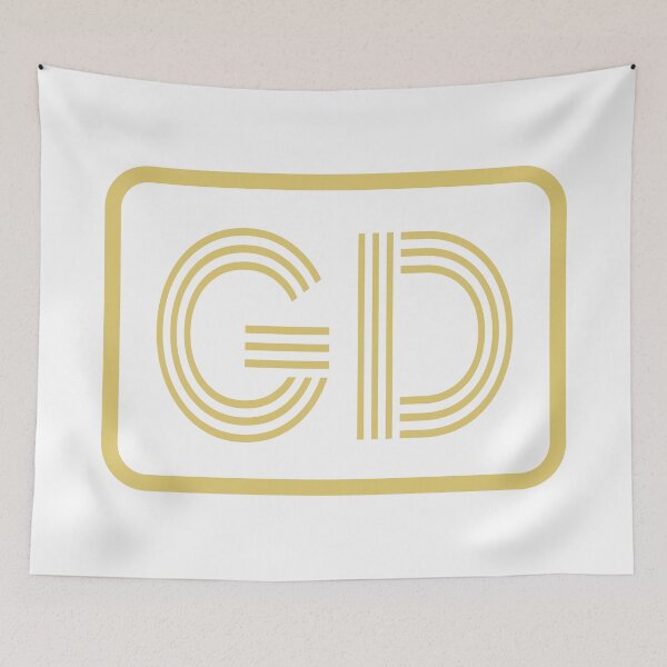 Item preview, GD Initials Gold Geometric Letters designed and sold by Jeallan Designs.