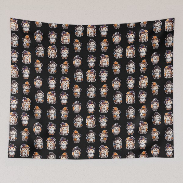 Item preview,  cats and pumpkin,  halloween designed and sold by maggNf.