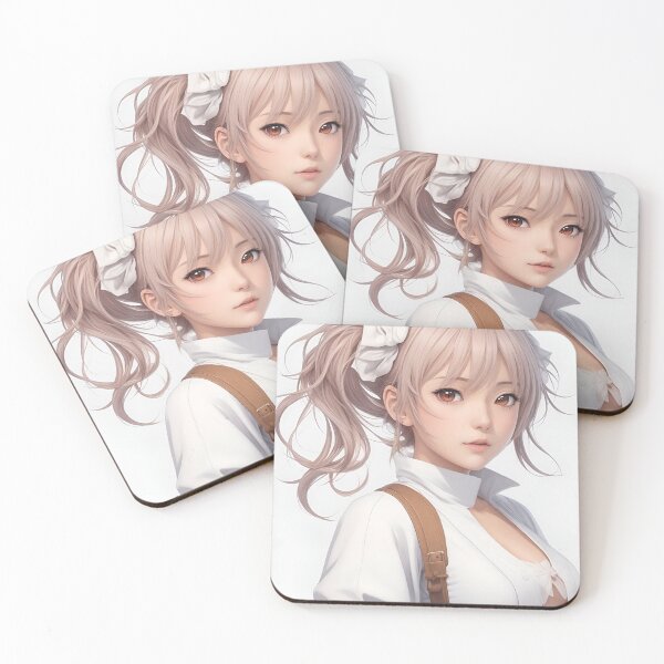Item preview, REALISTIC DESIGN OF ANIME BEAUTIFULL GIRL , STICKERS  designed and sold by AyushAIImage01.