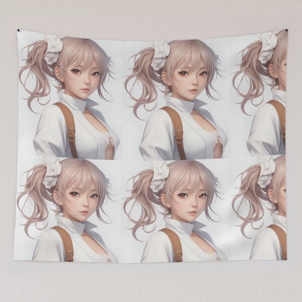 Item preview, REALISTIC DESIGN OF ANIME BEAUTIFULL GIRL , STICKERS  designed and sold by AyushAIImage01.