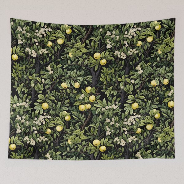 Item preview, Autumn Harvest is around the corner—getting ready to change their color. Apples are growing bigger, forming an early autumn pattern in the orchard. Very relieved and happy farmers designed and sold by ignasirus.