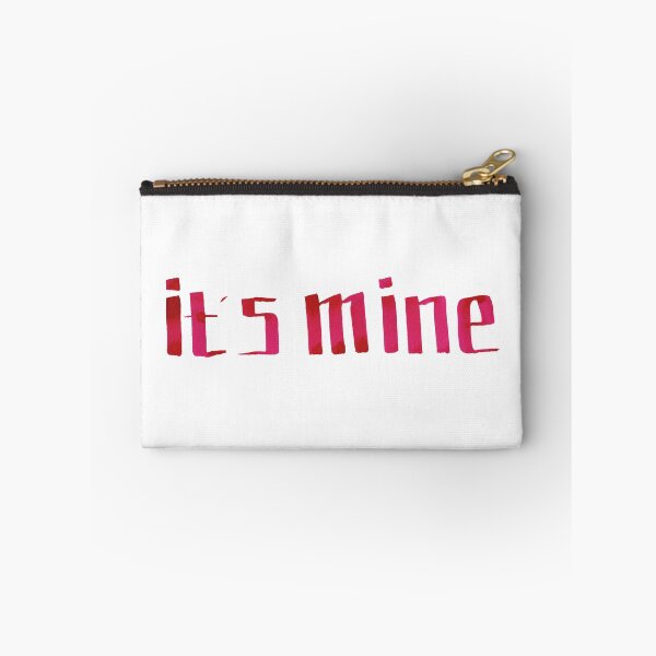 Item preview, its mine red watercolor lettering designed and sold by FuzzyLogicKate.