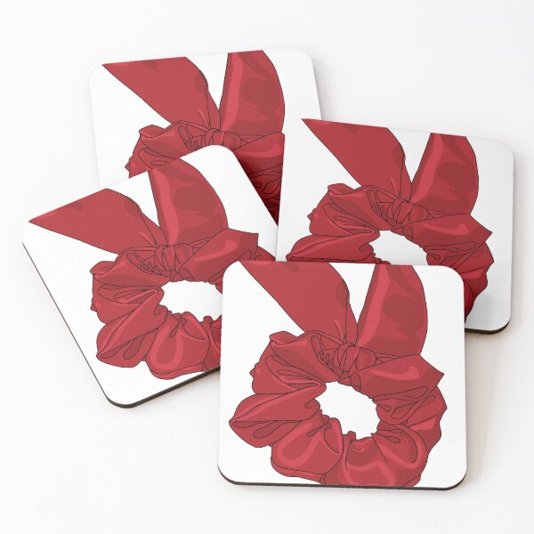 Artikelvorschau, Scrunchie mit roter Schleife entworfen und verkauft von HappyEggy.