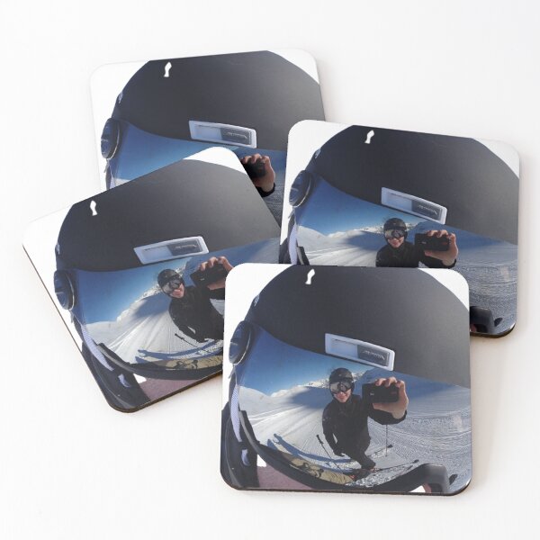 Item preview, Skier selfie with reflection designed and sold by FotoworldEdel.